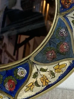 Miroir en bois peint et verre