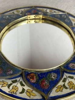 Miroir en bois peint et verre