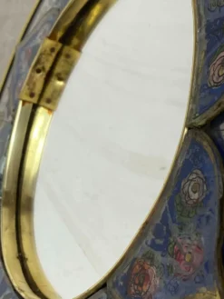 Miroir en bois peint et verre