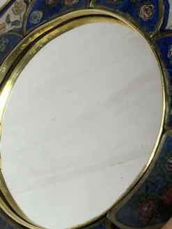 Miroir en bois peint et verre