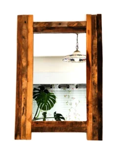 Miroir en bois recyclé