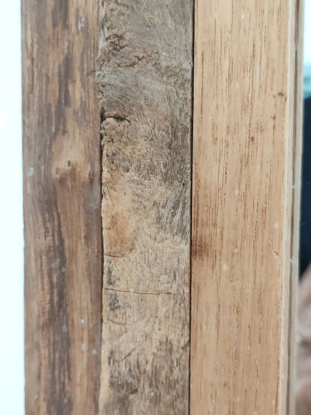 Miroir en bois recyclé