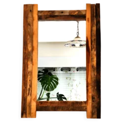 Miroir en bois recyclé