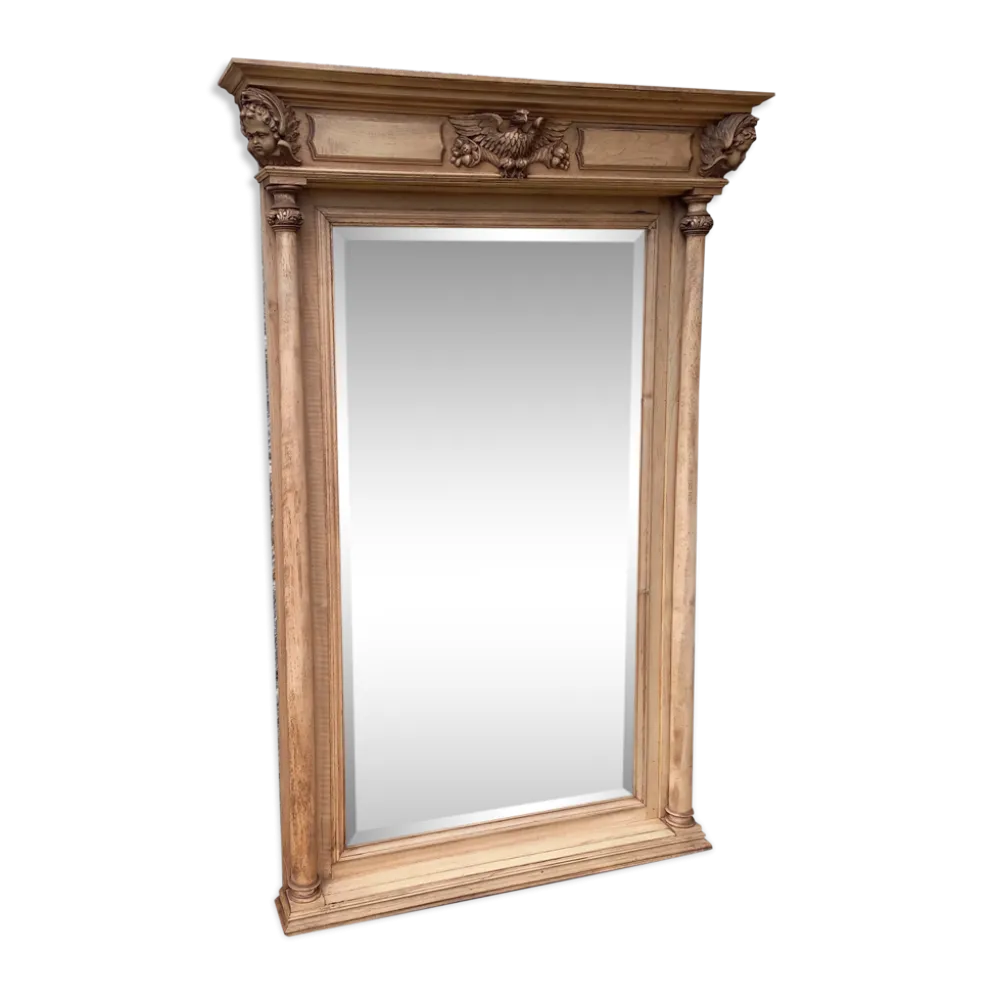 Miroir en bois sculpté, 168x112 cm