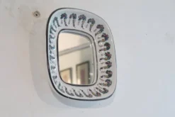 Miroir en ceramique de Wiener Keramik 1960