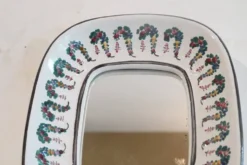 Miroir en ceramique de Wiener Keramik 1960