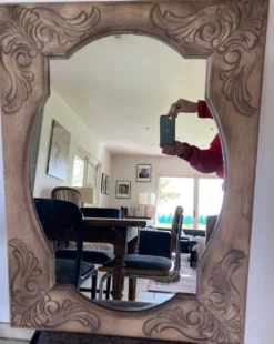 Miroir en chêne aéro gommé 59x80cm