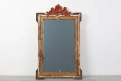 Miroir en chêne doré richement sculpté de style rococo français, 19e siècle
