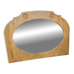 Miroir en chêne sculpté - Années 30