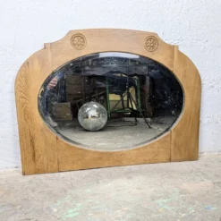 Miroir en chêne sculpté - Années 30