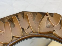 Miroir en céramique années 60