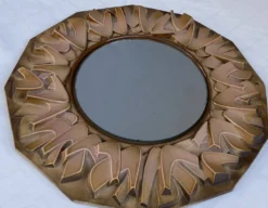 Miroir en céramique années 60