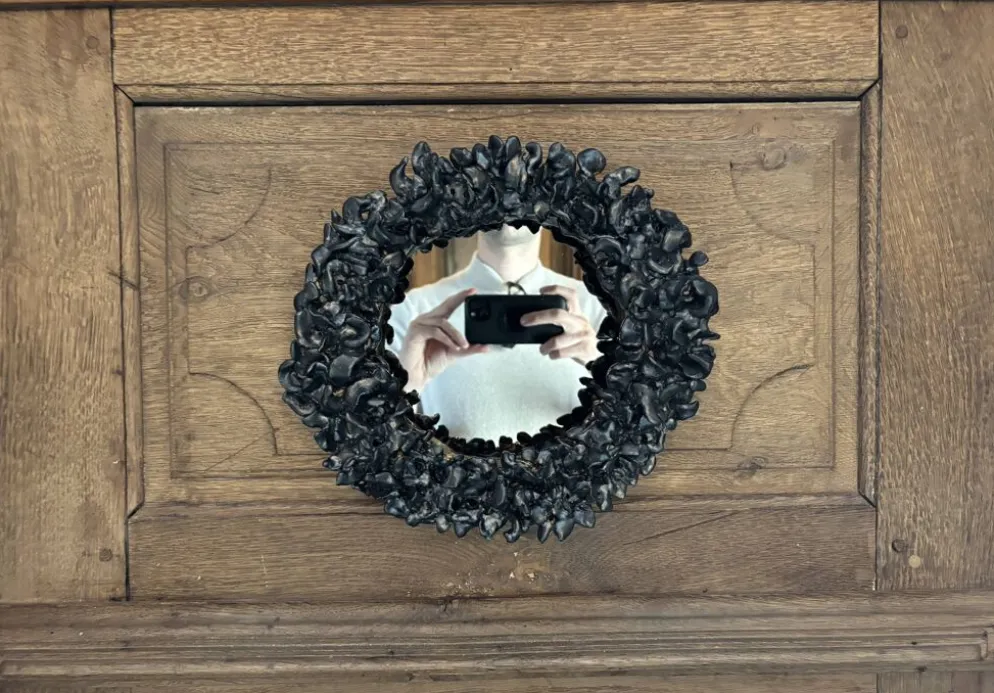 Miroir en céramique contemporaine française, Bosco par Renzo Maar