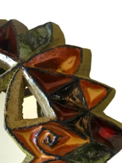 Miroir en céramique de Roland Zobel Atelier Les Cyclades Anduze