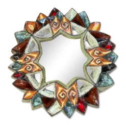 Miroir en céramique de Roland Zobel Atelier Les Cyclades Anduze