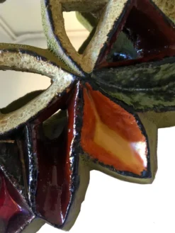 Miroir en céramique de Roland Zobel Atelier Les Cyclades Anduze
