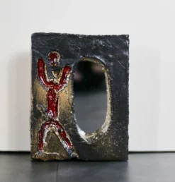 Miroir en céramique, Galerie Palissy, années 60