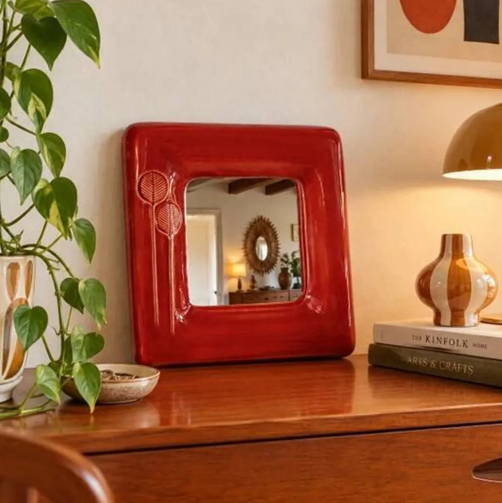 Miroir En Céramique Émaillée