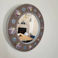 Miroir En Céramique Mari Simmulson Decor Florale/ Design Scandinave