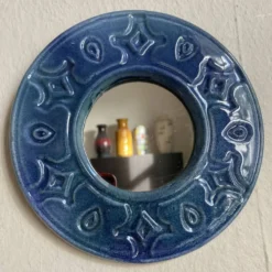 Miroir en céramique Paul Artus années 60