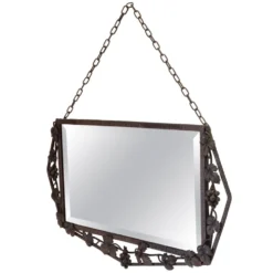 Miroir en fer Art Déco français, années 1930