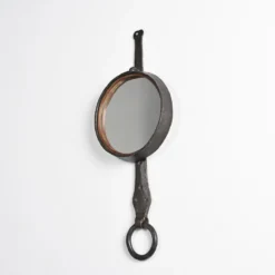 Miroir en fer forgé par Léopold Gest, France, vers 1970