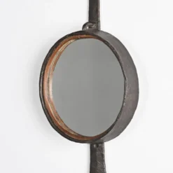 Miroir en fer forgé par Léopold Gest, France, vers 1970