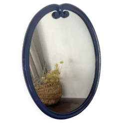 Miroir en fonte bleu nuit
