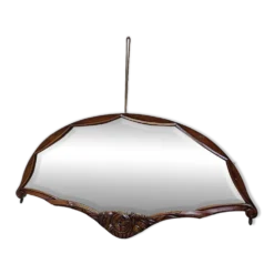 Miroir en forme d'éventail Art Déco français, années 1920