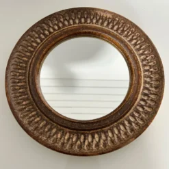 Miroir en grès bouchardé