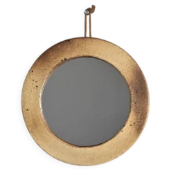 Miroir en grès émaillé, France, vers 1970