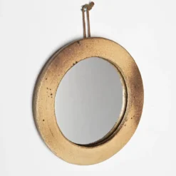 Miroir en grès émaillé, France, vers 1970