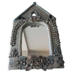 Miroir en grès signé Catido