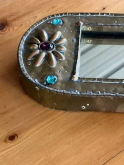 Miroir en laiton année 50
