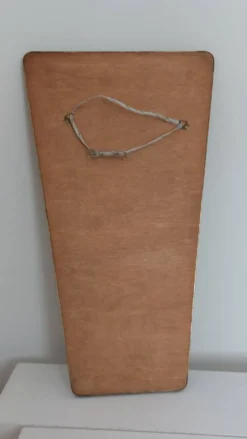 Miroir en laiton et mosaïque patiné, milieu XXème