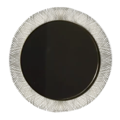 Miroir en métal blanc et laiton du milieu du siècle de Vereinigte Münchner Werkstätten, années 1950