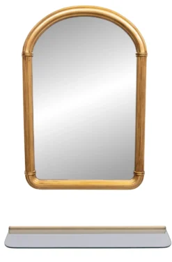 Miroir en or et console Hollywood Regency années 1970 Belgique