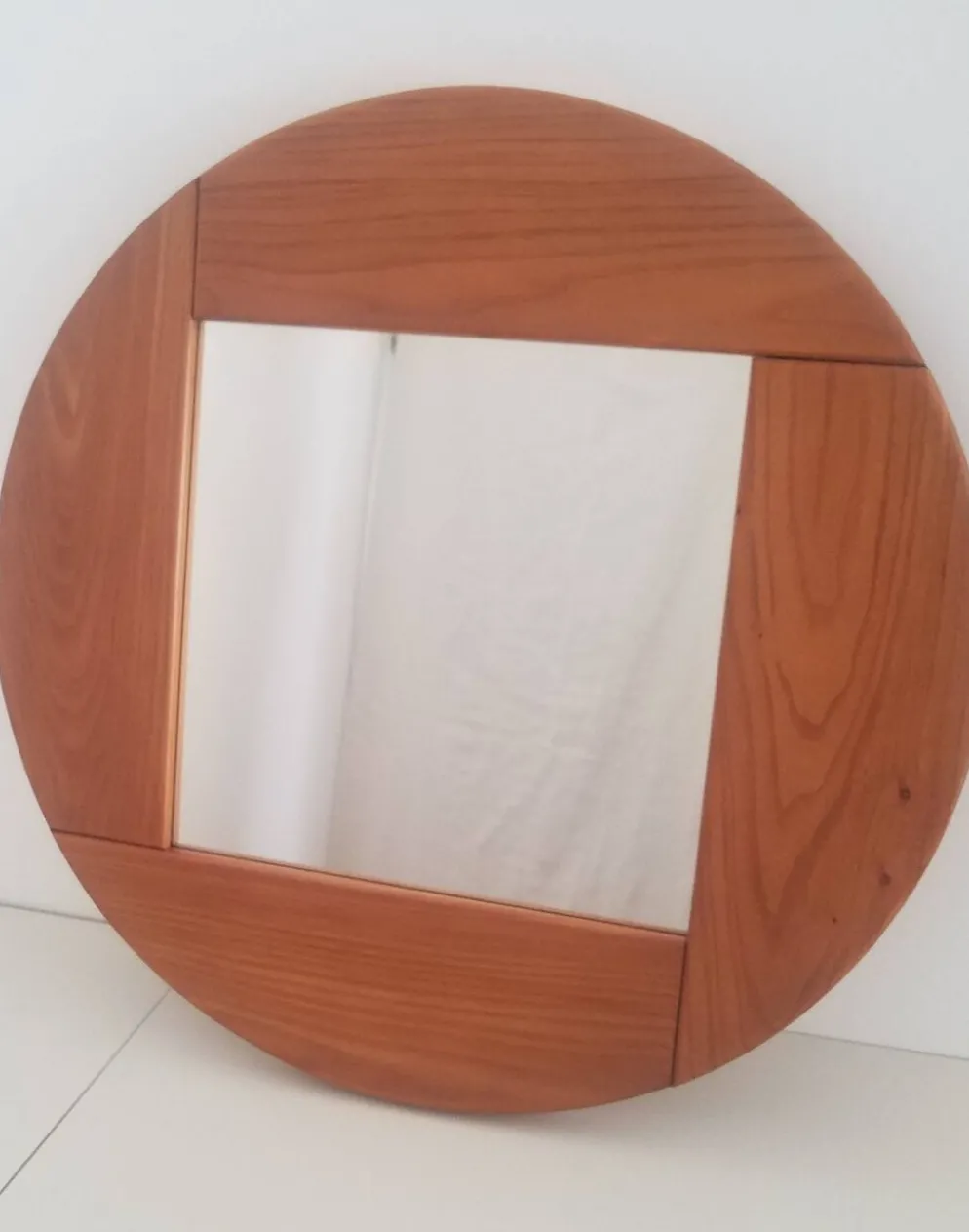 Miroir en orme massif