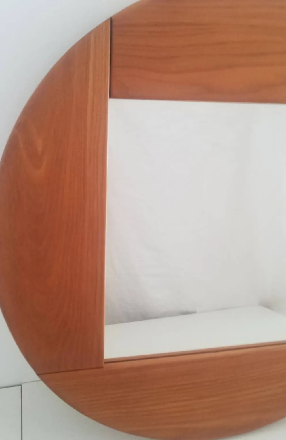 Miroir en orme massif