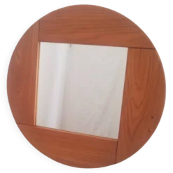 Miroir en orme massif