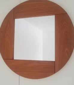 Miroir en orme massif