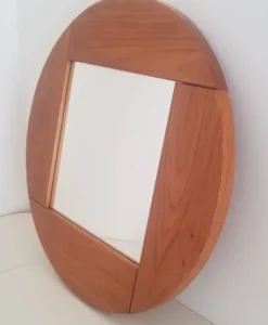 Miroir en orme massif