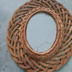 Miroir en osier