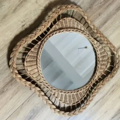 Miroir en osier