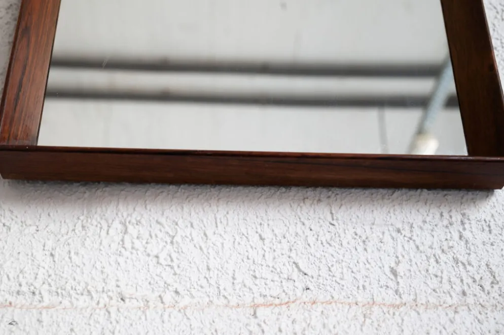 Miroir en palissandre, design danois