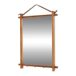 Miroir en pin, Danemark années 50-70