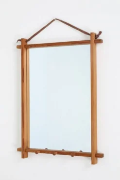 Miroir en pin, Danemark années 50-70