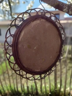 Miroir en rotin
