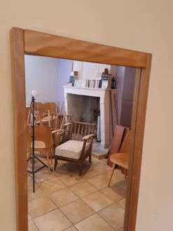 Miroir en teck par Aksel Kjersgaard, Vintage Scandinave 1960s