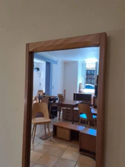 Miroir en teck par Aksel Kjersgaard, Vintage Scandinave 1960s